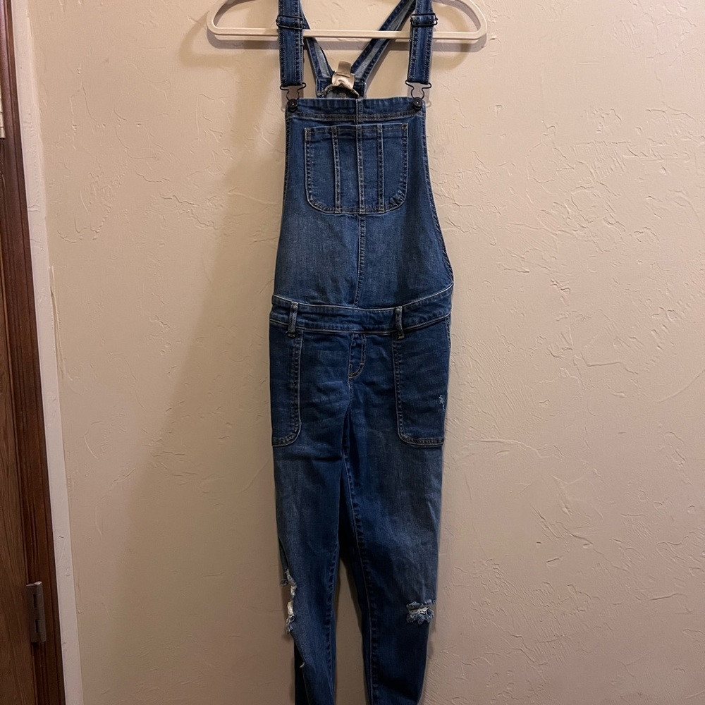 Women’s Indigo Blue Jean Overalls Maternity
